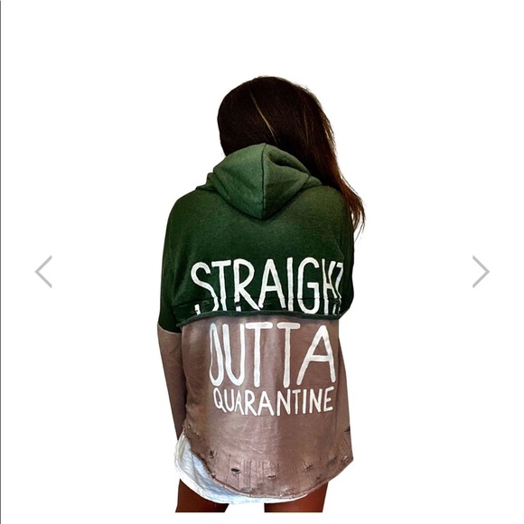Wren + Glory Straight Outta Quarantine Hoodie - Picture 1 of 11